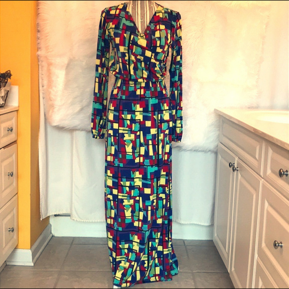 Tracey Negoshiam dress, sz L, Multicolor
